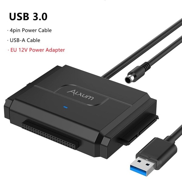 SATA til USB IDE Adapter USB 3.0 Sata 2.5/3.5/5.25 Tommer HDD SSD Hard Disk Drive Data Transfer Converter