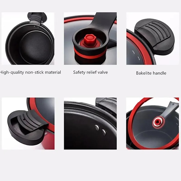 Tryck kokare 3,5 l soppa kött gryta ris kokare gas spis mikro tryckkokare gryta gryta non-stick