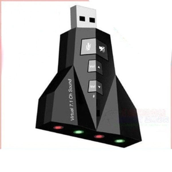 7.1 USB ääni kortti ulkoinen USB ääni kaksoissovitin USB liitäntä 3,5 mm kuuloke mikrofoni