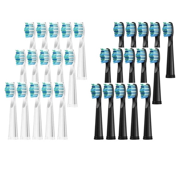 20 stykker elektrisk tannbørste erstatning hoder kompatible med fairywill