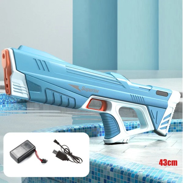 Elektrisk automatisk vand opbevaring pistol bærbar børn sommer strand udendørs kamp fantasy legetøj