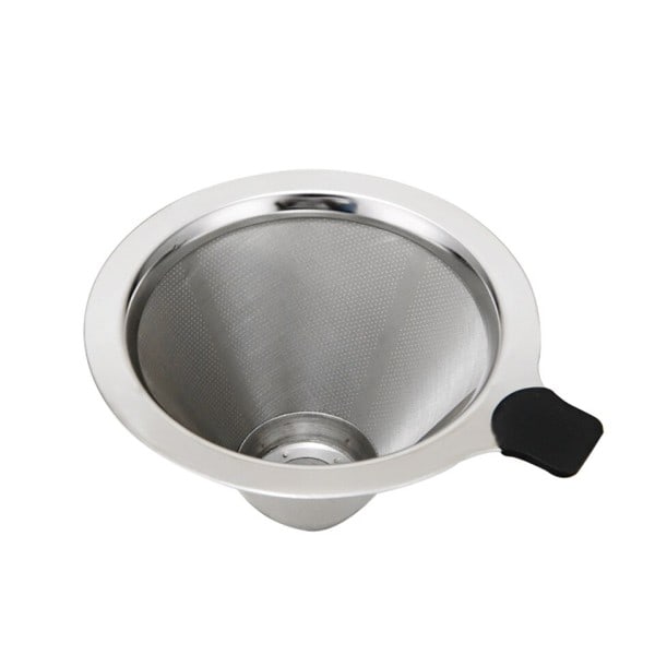 Dubbel lager Praktisk Papperslös Tålig Återanvändbar Dripper tratt kon kaffe filter