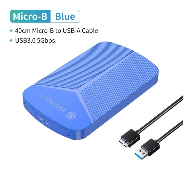 2,5 tum hårddisk hölje SATA till USB 3.0 adapter hårddisk fodral 6Gbps UASP  Hårddisk hölje för Windows