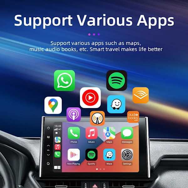 Wireless CarPlay Adapter for Apple iPhone Kablet til Wireless Carplay
