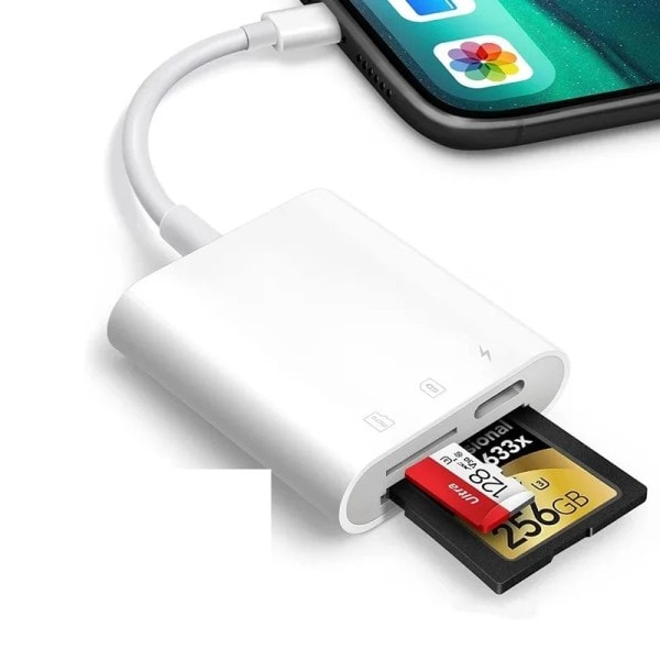ios SD Card Reader iPhone 12 11 13 14 15 Pro Max muisti kamera SD kortti sovitin iPhone iPad MacBookille
