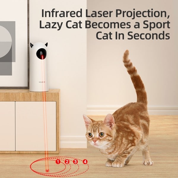 Automatisk katte legetøj interaktivt smart drilleri kæledyr LED laser indendørs katte legetøj