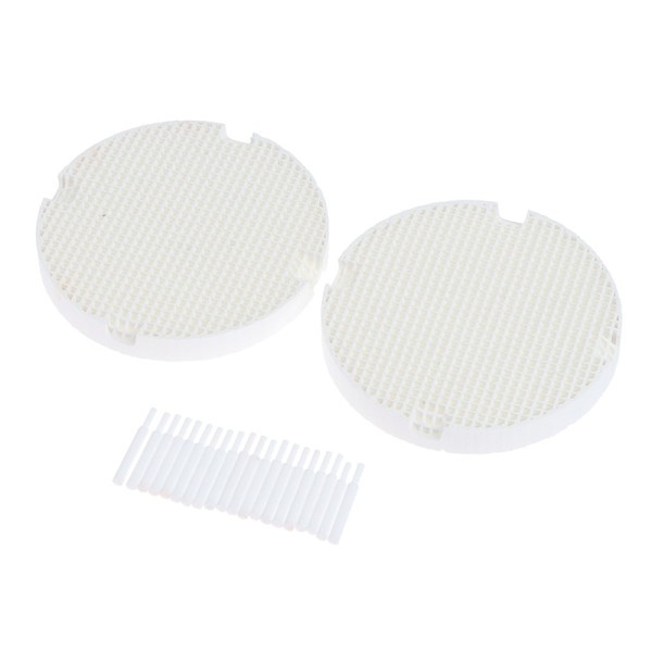 2 stk Dental Lab Honeycomb Brænding Bakker med 20 Zirconia Zirconia Pins