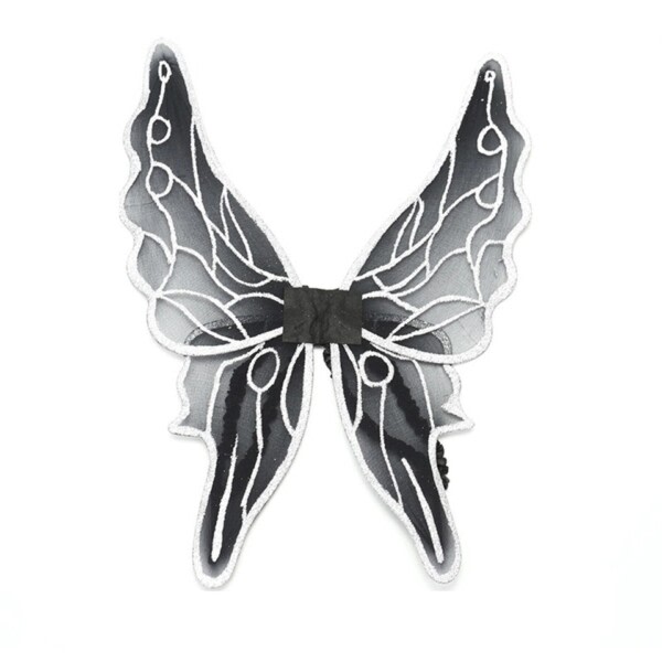 Fairy Wings Barn Svart Sommerfugl Vinger Sort Engel Halloween kostymer