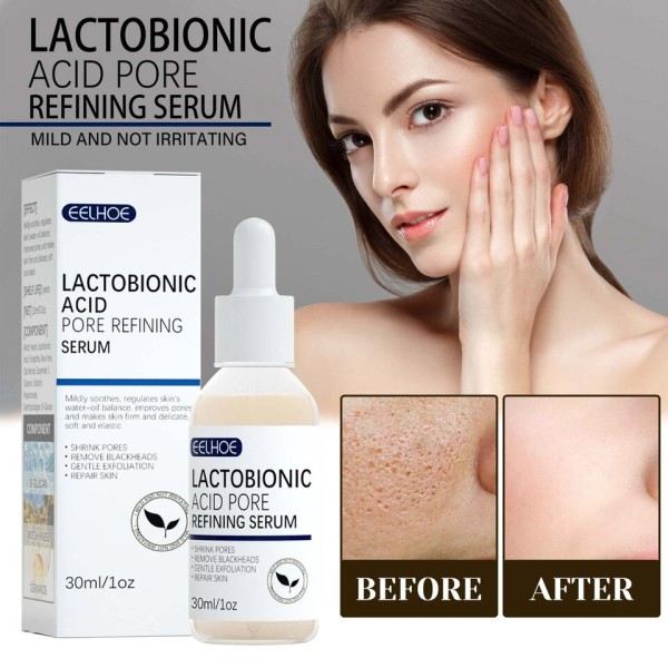 Øjeblikkelig perfektion serum ansigtsbehandling laktobionsyre hud pleje ansigt serum reducer rynker