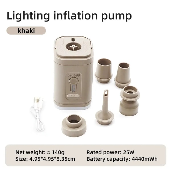 Elektrisk Luft Pump Bärbar Trådlös Luft Kompressor Inflator/Deflator Pumpar