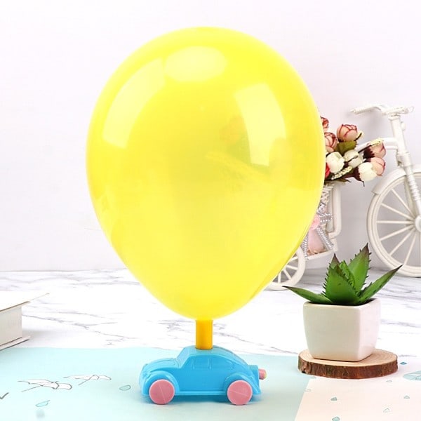 Gör det själv ballong driven bil rekyl kraft vetenskap teknik experiment studenter leksaker