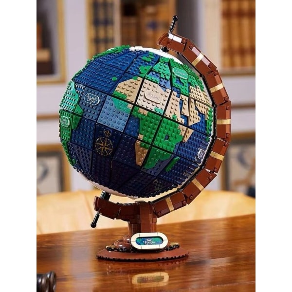 Expert Moc Bricks 2585PCS Earth Globe Modular Bygge Klosser Montage Klosser