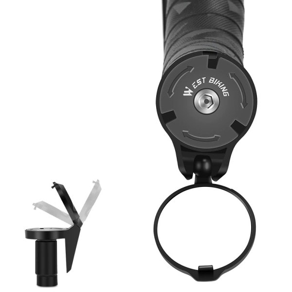 Universal Cykel Rearview Spegel Justerbar Rotera Clear Cykling Styre Konvex View Speglar
