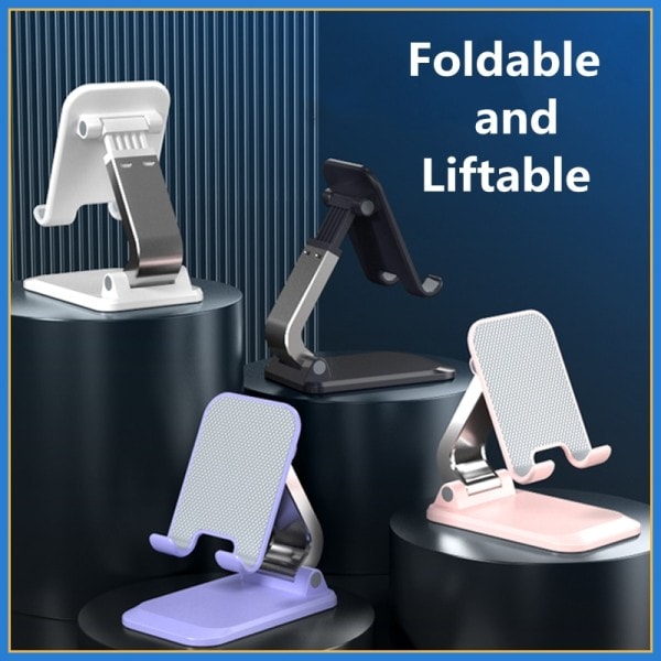 Sammenfoldelig Metal Desktop Mobil Telefon Stativ Til iPad iPhone 13 X Smartphone Support