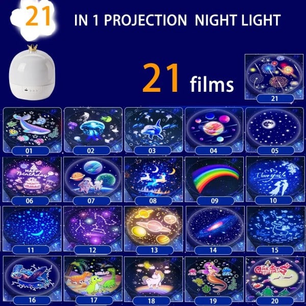 Galaxy Light Projektori Star Yövalo Bt Kaiutin Kaukosäädin Ladattava Kierrä Led lamppu