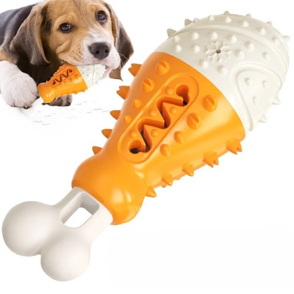 Leksaker för hundar valp gummi kyckling ben roliga hund leksaker för husdjur valpar stora hundar