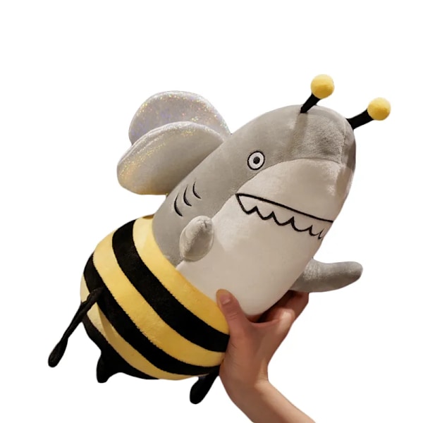 Funny Shark & Bee Pehmo lelu täytetty pehmeä hai mehiläinen kotka nukke heitto tyyny
