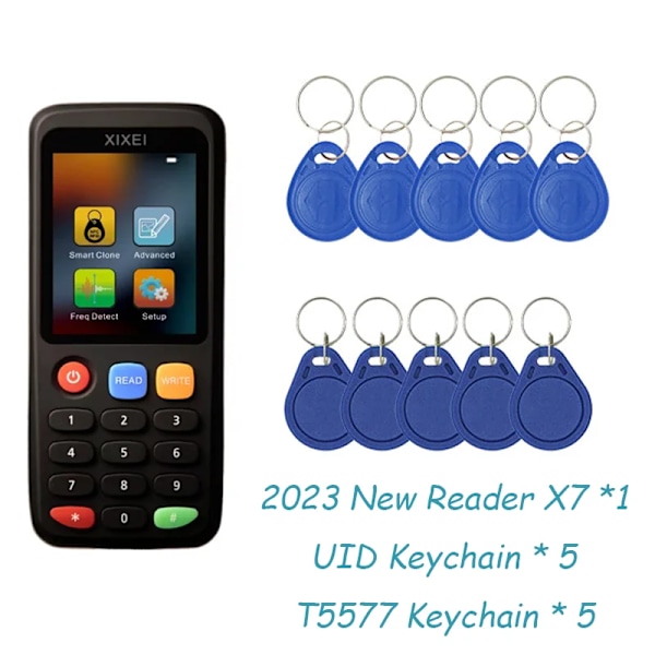 Smart Card Reader RFID Key Clone Copier IC ID Token Copy Duplicator 125Khz Badge Writer