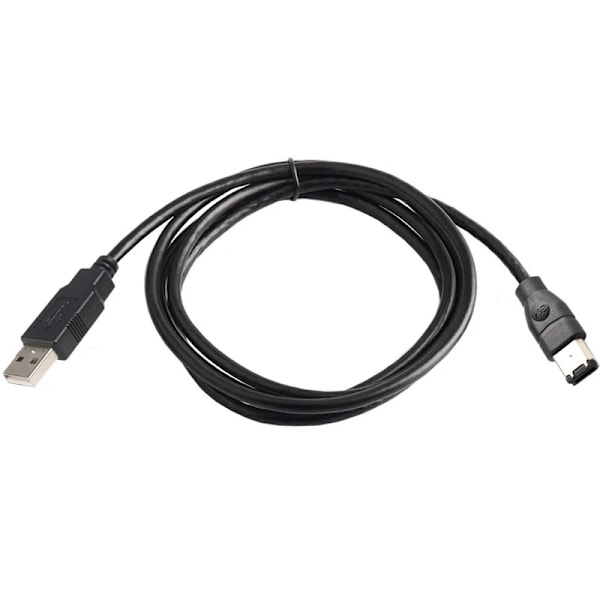Firewire IEEE 1394 6 Pin Han til USB 2.0 A Han Adaptor Konverter Kabel ledning