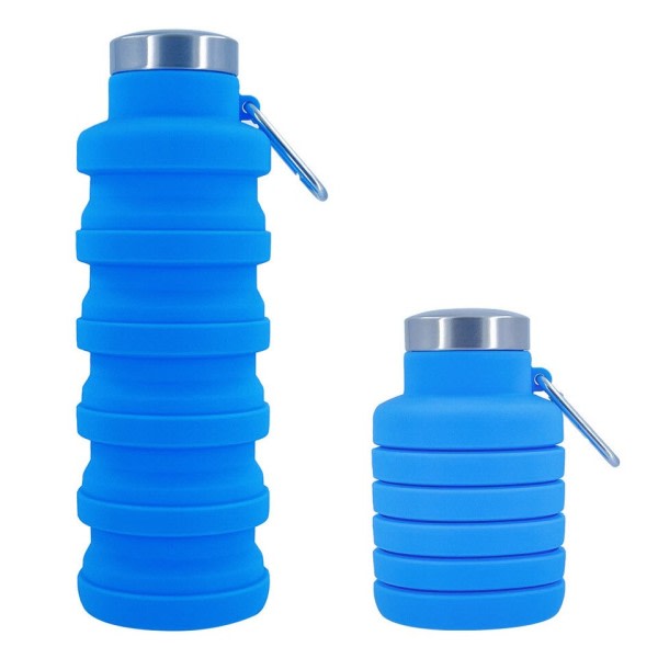 Bærbar silikon vann flaske uttrekkbar foldbar kaffe flaske kopper