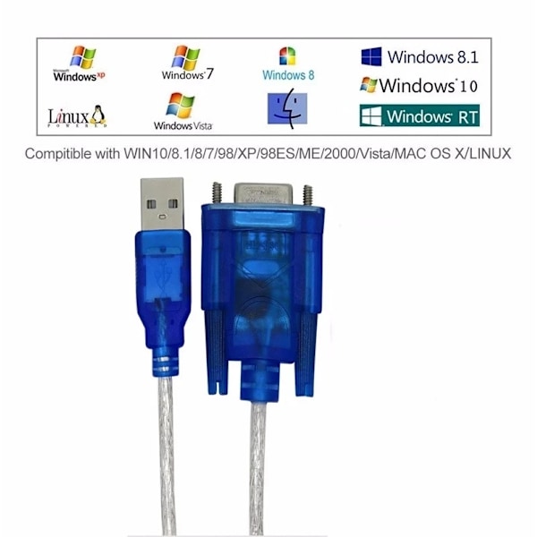 USB RS232 COM portti sarja portti 9 nasta DB9 kaapeli sarja sovitin muunnin