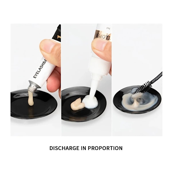 Øyenvippe & Øyenbryn Farge Tint Kit Vannfast 15 Min Rask Farge Brow Enhance Brow Farge Vippe Langvarig Permanent Sminke Verktøy