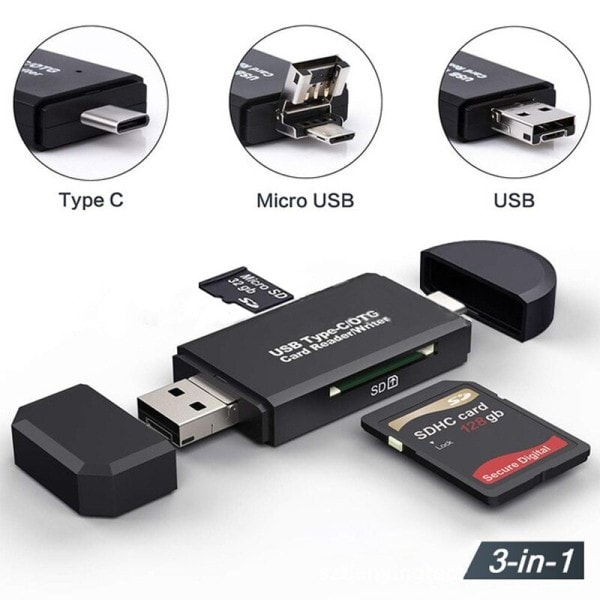 Dual Use Typec Multifunctional All InOne OTG Card Reader Mini TF Camera SD Card