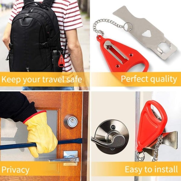 Bärbart Dörr Lås Säkerhet Lås Metall Lås Hem Rum Hotell Stöldskydd Säkerhet Lås