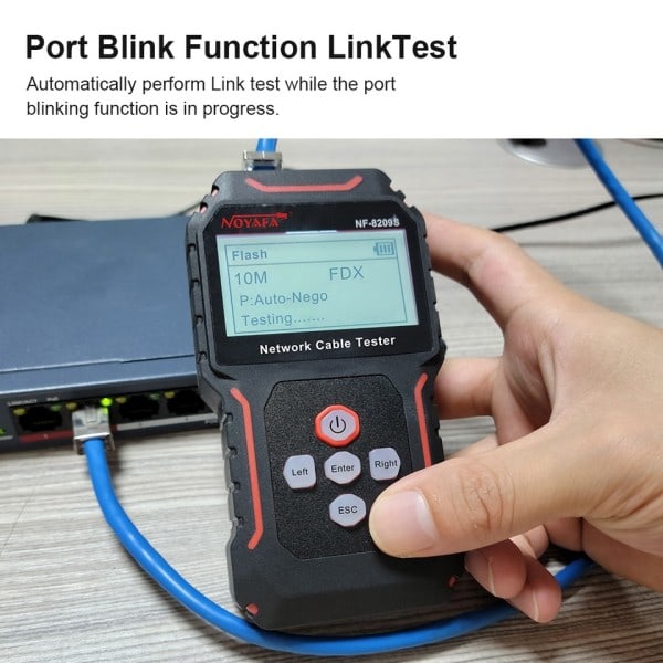 Network Cable Tracker NF-8209S Lan Measure Tester Network  Tools