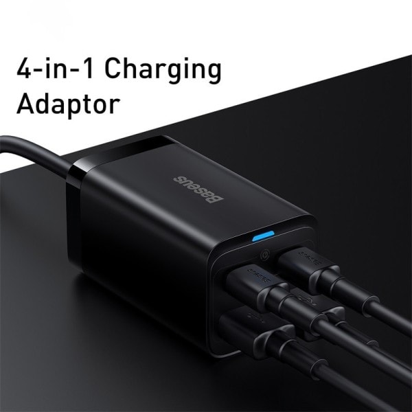 Stationär Bärbar dator Snabb Laddare 4 i 1 Adapter För iPhone 14 13 12 Pro Max  Telefon Laddare