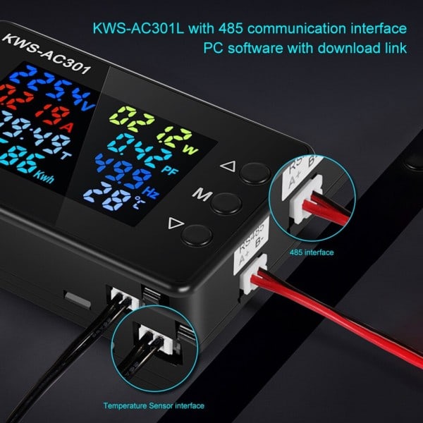 Wattmeter Power Meter Voltmeter Power Analyzer El Meter