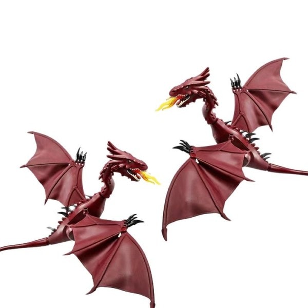 Film Dyr Ild Drage Dukke Smaug Action Dukke Byggeklodser Gør det selv Samling  Model Legetøj