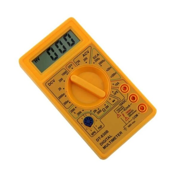 Dt-830 Dcv Dca Diod Digital Multimeter Acv Med 9v batteri