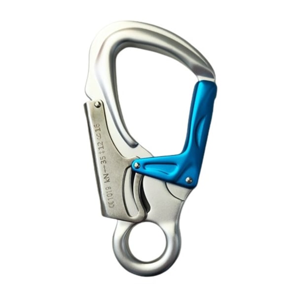 Rock Klättring Karbinhake 35KN Auto-Lock Bergklättring Nedförsbacke D-form Klättring Spänne
