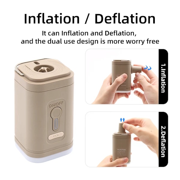 Trådlös Inflation Pump Portabel Utomhus Mini Luft Kompressor Luft Pump