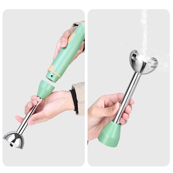 Hand Stick Blender El Mat Grönsakskvarn Handhållen Stick Blandare för Smoothies Såser