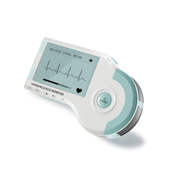 Handhållen EKG Monitor EKG Realtid Monitorering Av Hjärt Rate Holter Kontinuerlig Mätning Elektrokardiogram