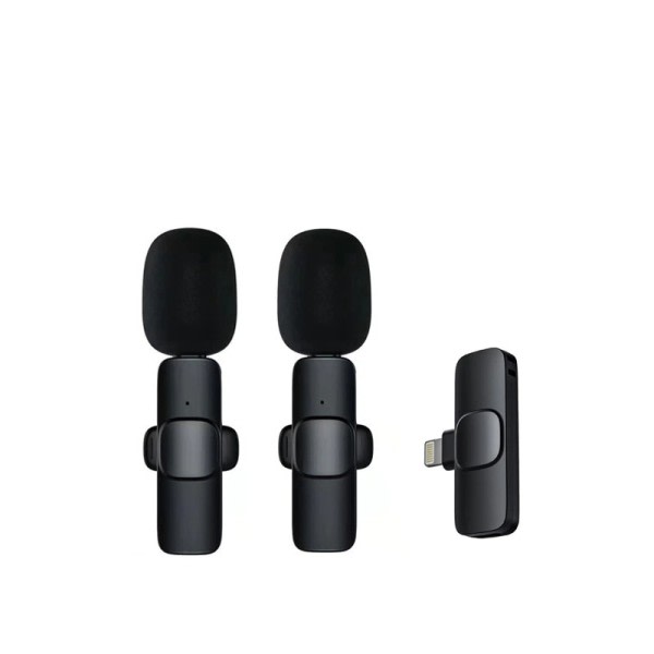 Trådløs Lavalier Mikrofon Bærbar Lyd Video Opptak Mini Mic for iPhone Android Live Broadcast Gaming Phone Mic