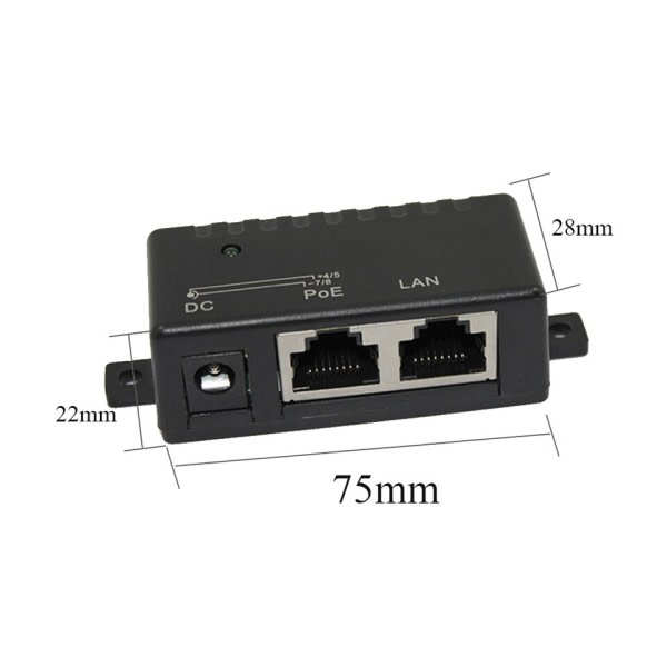 100 Mbps Injektor Power Splitter til IP Kamera Adapter Modul  Tilbehør