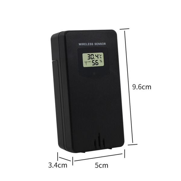Trådlös Utomhus Sensor Inomhus Sändare Temperatur Fuktighetsmätare Hygrometer Termometer