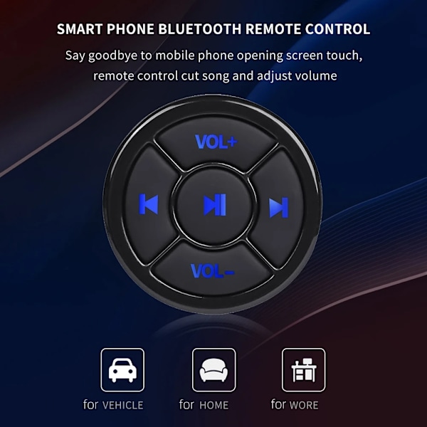 Trådløs Bluetooth Fjernbetjening Controller Medie knap