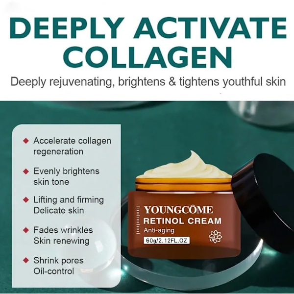 Ansikte kräm Anti-aging Ta bort rynkor uppstramande lyftande vitning ljusande fuktande 30g