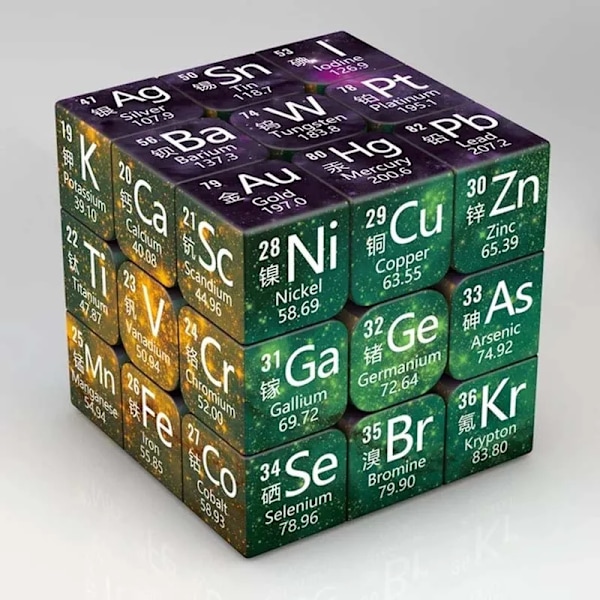 3x3x3 Magic Cube Pussel Matematik Kemi Element Magic Cube
