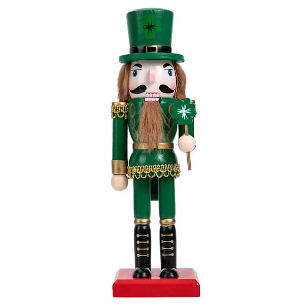Jul Soldat Ornament Centerpieces Bokhylla Bordskiva Soldater Xmas Figur Bord Valnöt Semester Staty