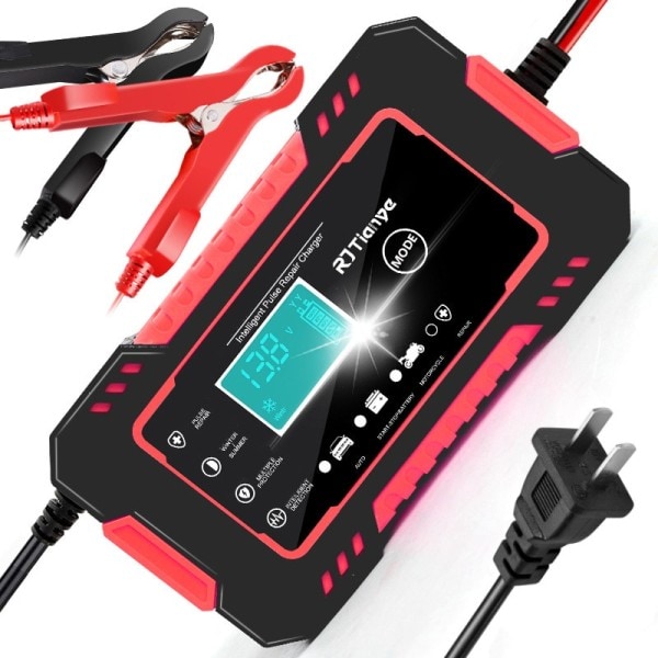 Full Automatisk Bil Batteri lader 12V Display Smart Batteri lader Power Puls Reparasjon ladere