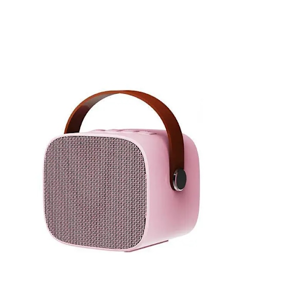 Mini karaoke kone lapsille ja aikuisille kannettava kaiutin 1-2 langattomalla mikrofonilla