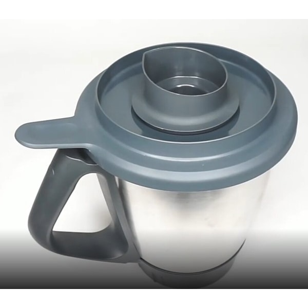Grå Mätt Mopp  100 ml / 50 ml  låsbar Dosering Kåpa Tätning Lock kompatibel med Vorwerk Thermomix
