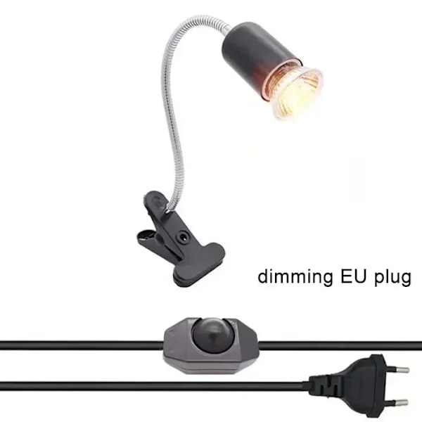 50W halogen pære inkluderet krybdyr varme lampe justerbar akvarie tank varme lamper