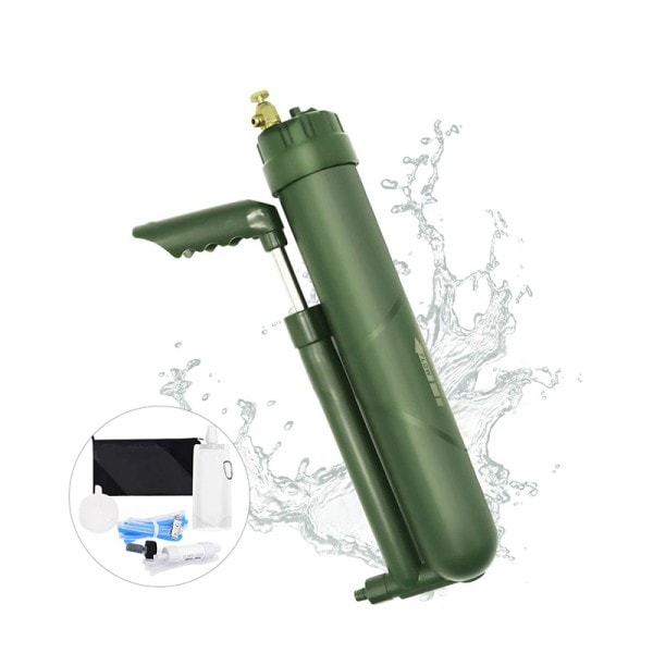 Tryck Pump Vatten Filter för överlevnad eller nödläge försörjning professionell rening vatten renare