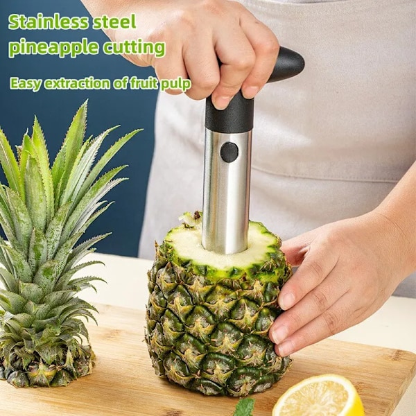 Ananas skærer skræller skræller rustfrit stål frugt værktøj